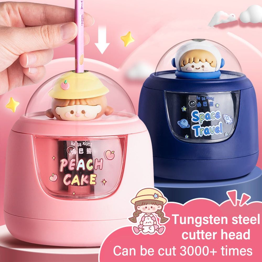 Electric Pencil Sharpener Usb - Bonito dos desenhos animados bateria de