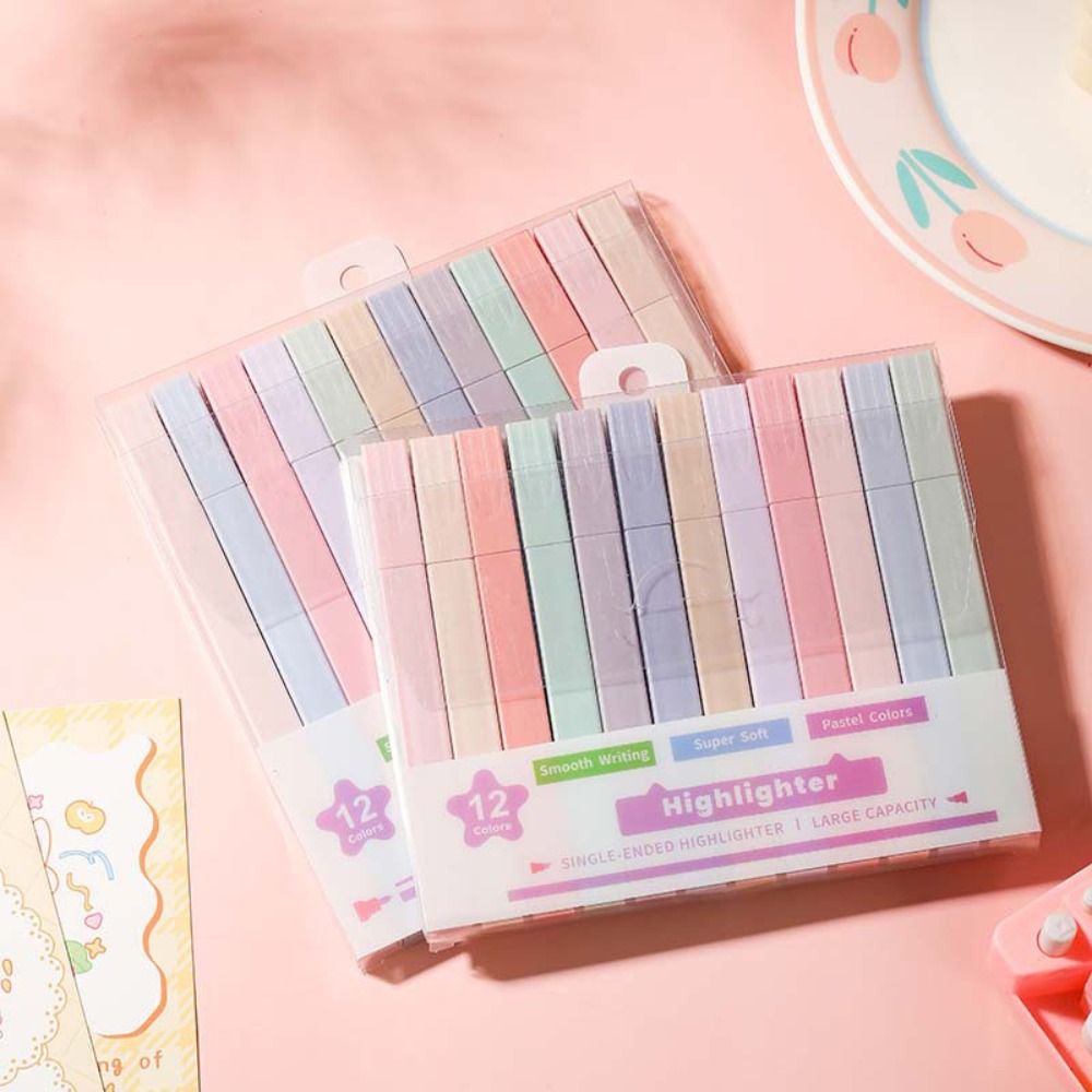 Canetas iluminadoras de duas c - Pastel Highlighter Set Double Ended avaliação e preço