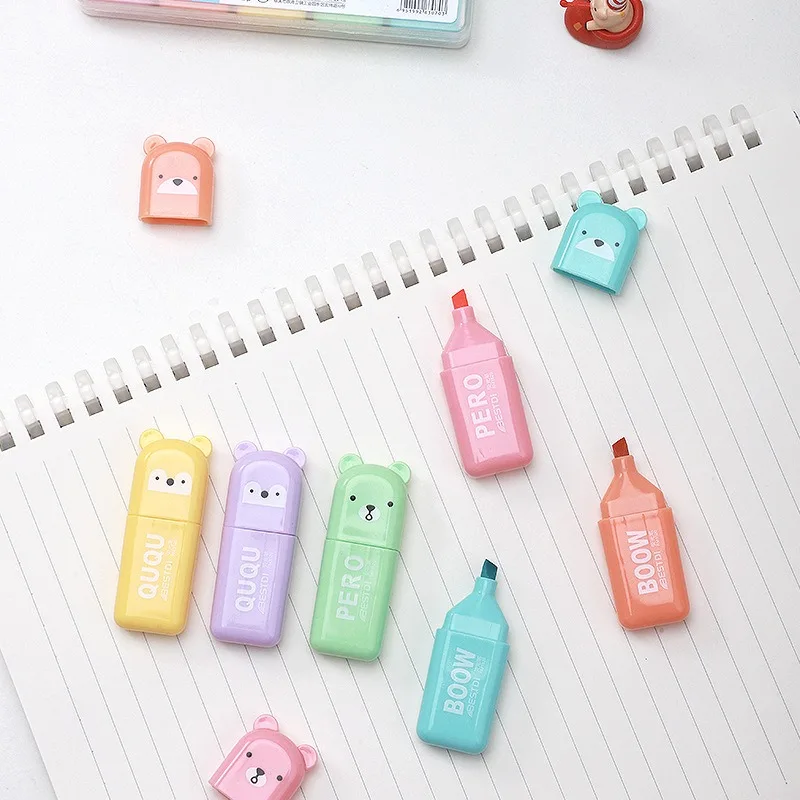 Conjunto de canetas marca-text - Pastel Highlighter Set Double Ended avaliação e preço